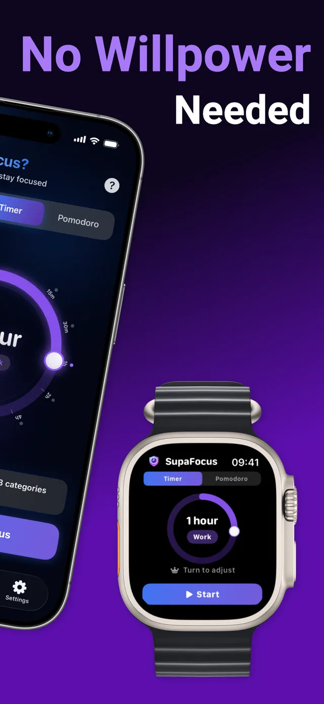 SupaFocus Fokus-Session auf iPhone und Apple Watch — ganz ohne Willenskraft